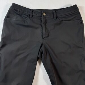 Lululemon ABC Flat Front Straight Leg Chino Pants Mens 35x29 Stretch Comfort